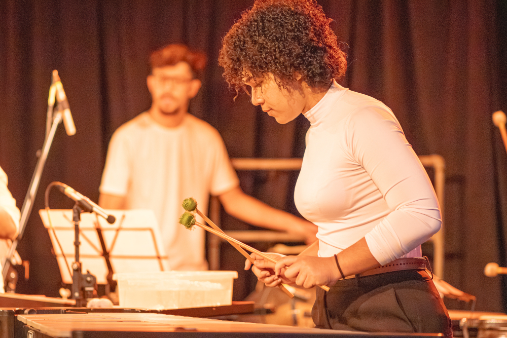 Vanessa Dias, percussionista do PERC-RIO